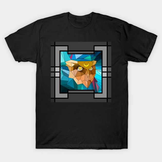 Art Deco Owl T-Shirt by wiwitaek